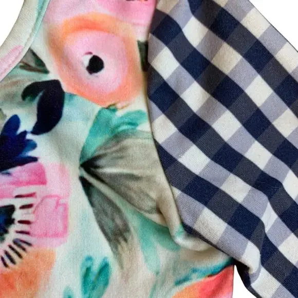 Cheeky Plum Floral and Checkered Dress - Picture 7 of 9